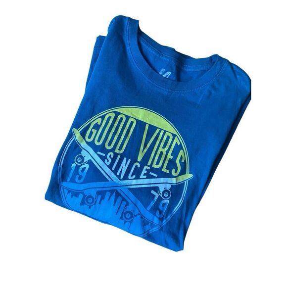 Y2K Amplify long sleeve GOOD VIBES T-shirt 00s LARGE - Picture 5 of 7